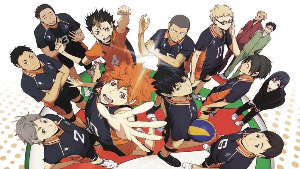 Karasuno High Haikyuu Skrivebord Bakgrunnsbildet