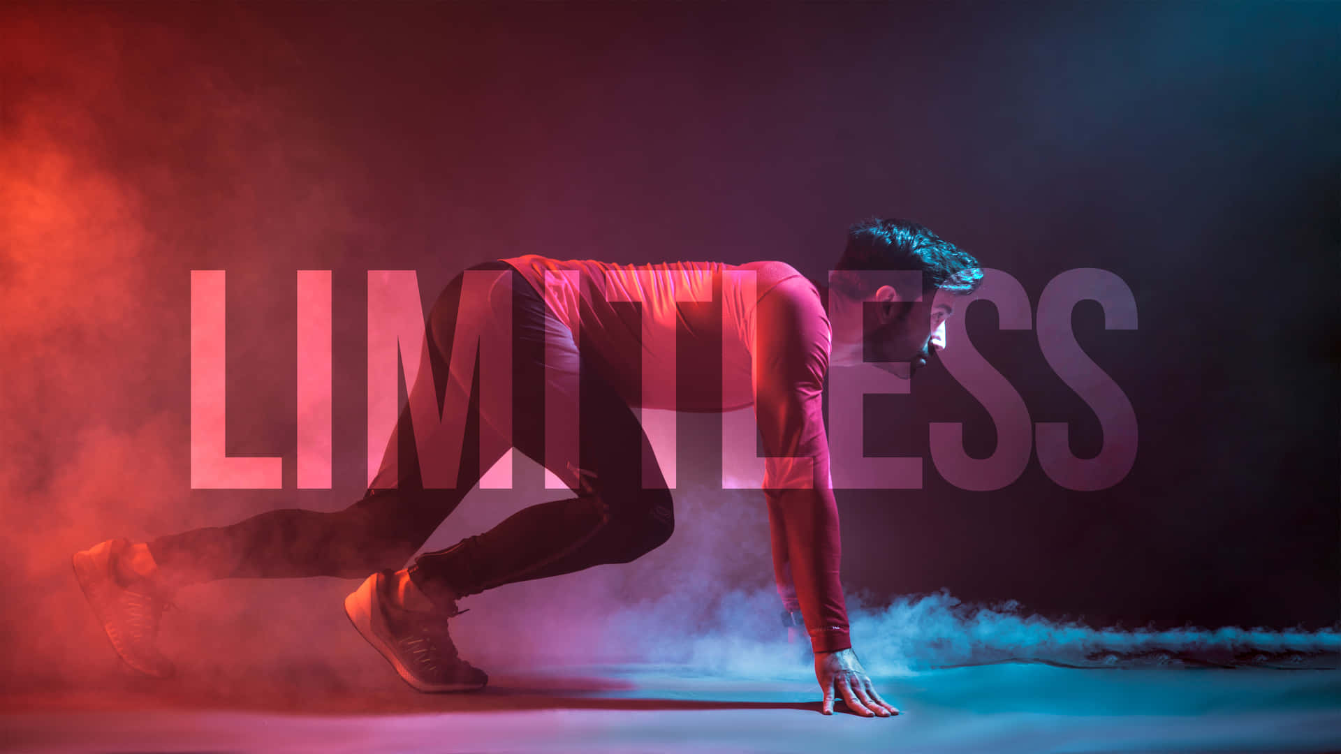 Fearless Runner Defying Limits Wallpaper