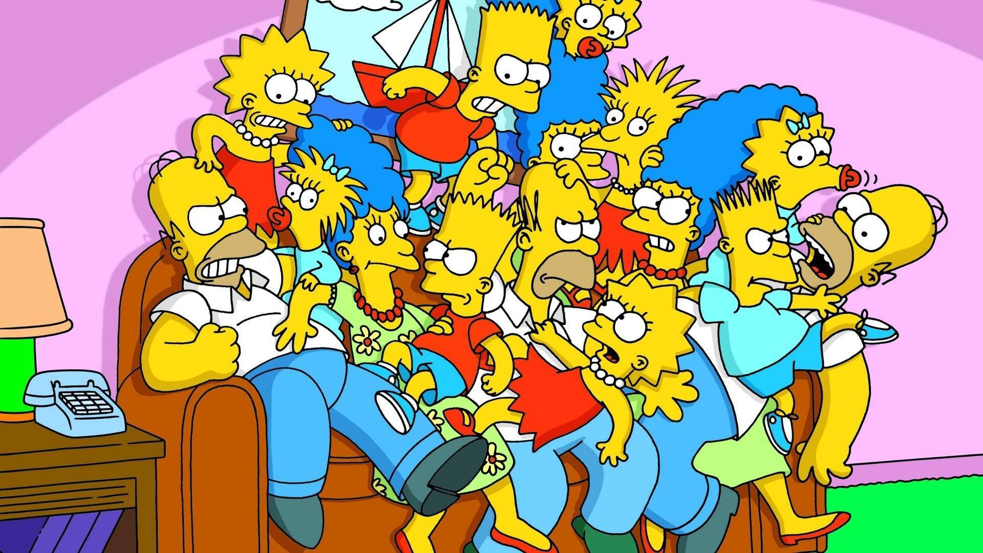 Lisa Simpson Couch Gag Gennem Version 2 Wallpaper