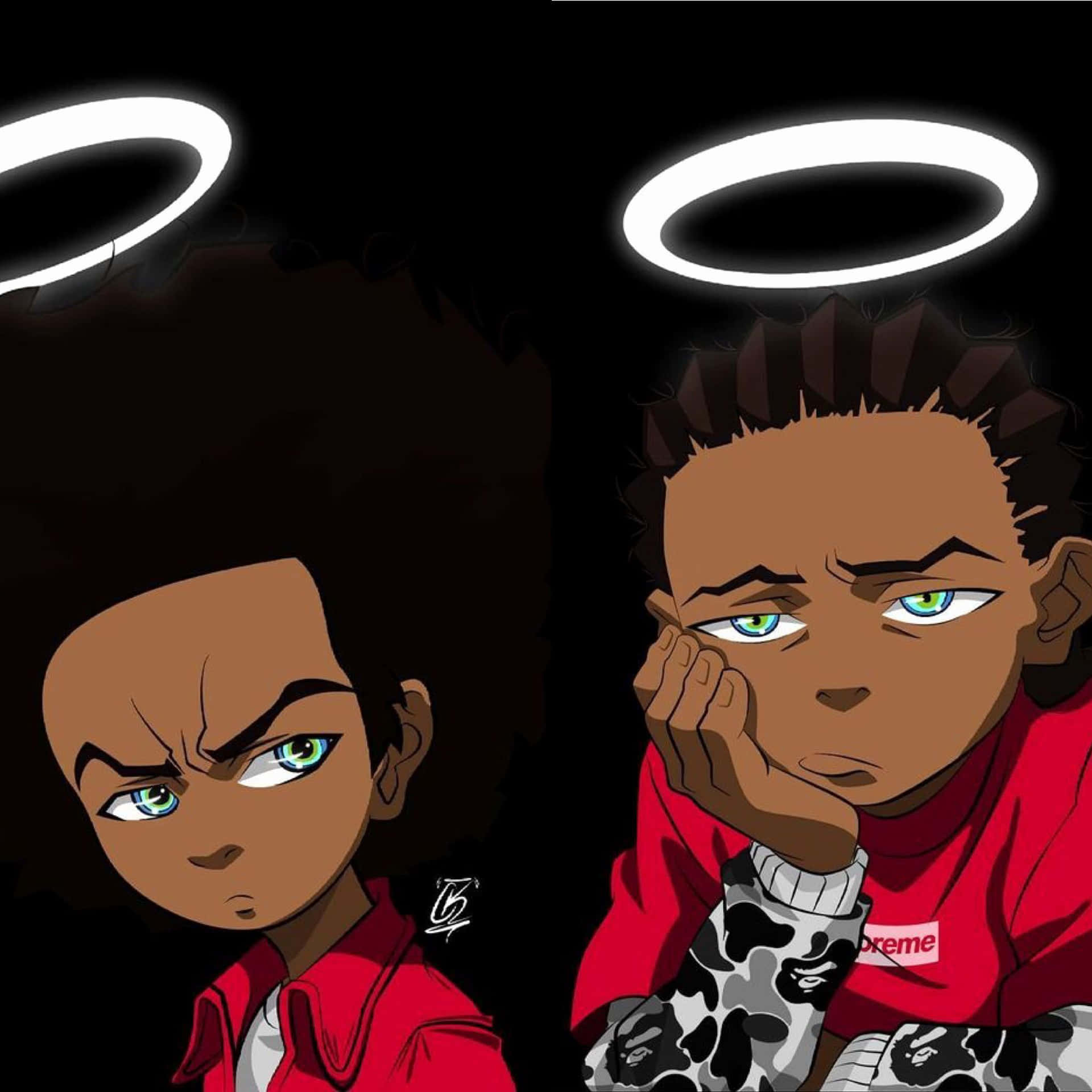 Matchende Boondocks Pfp Bakgrunnsbildet