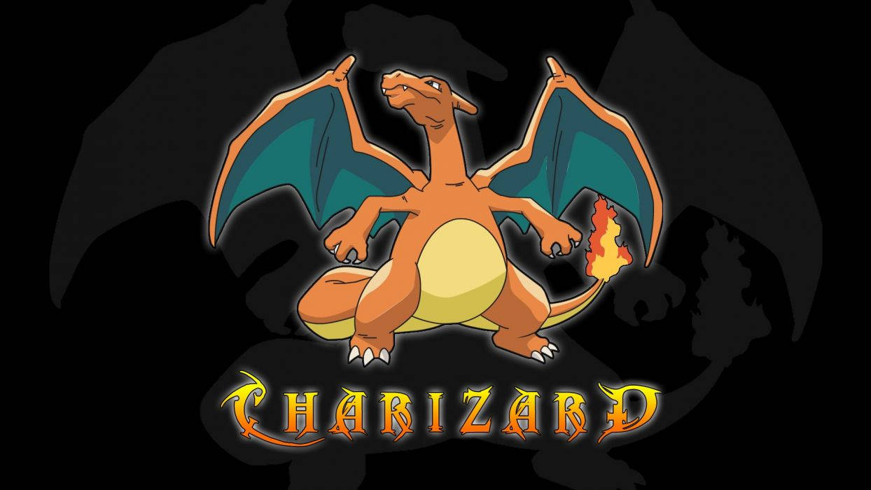 Mektig Charizard Bakgrunnsbildet