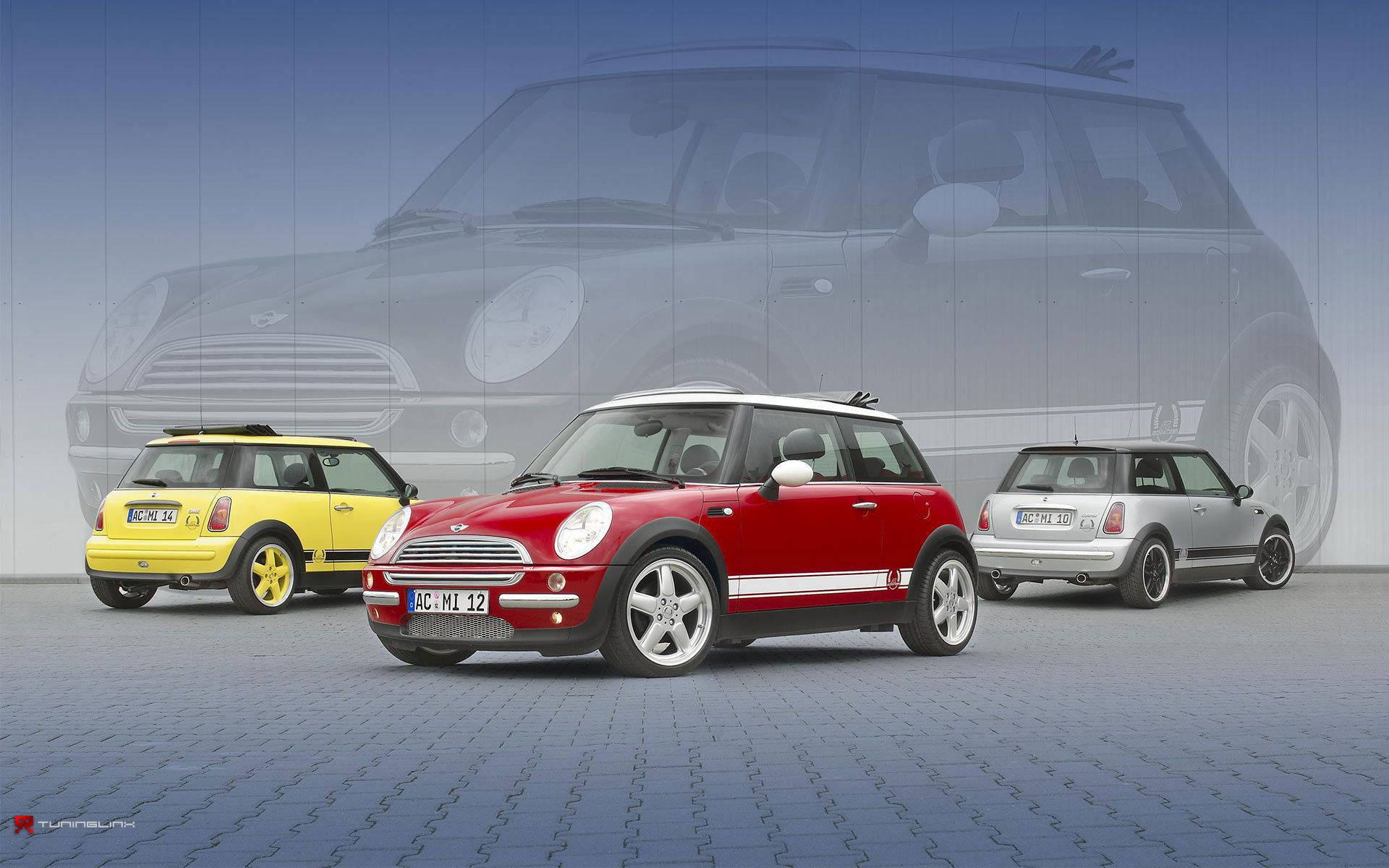 Minicooper Arte Digital Papel de Parede