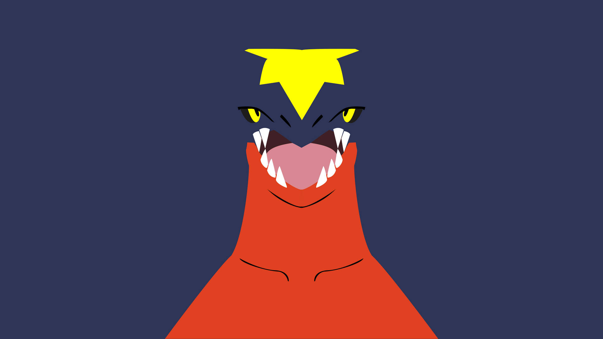 Minimal Garchomp Pokémon Bakgrunnsbildet