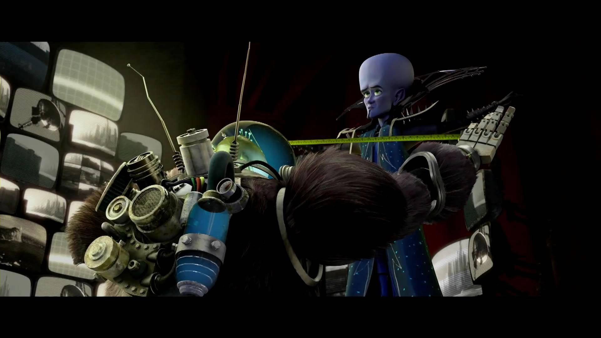 Minion Measuring Megamind Wallpaper