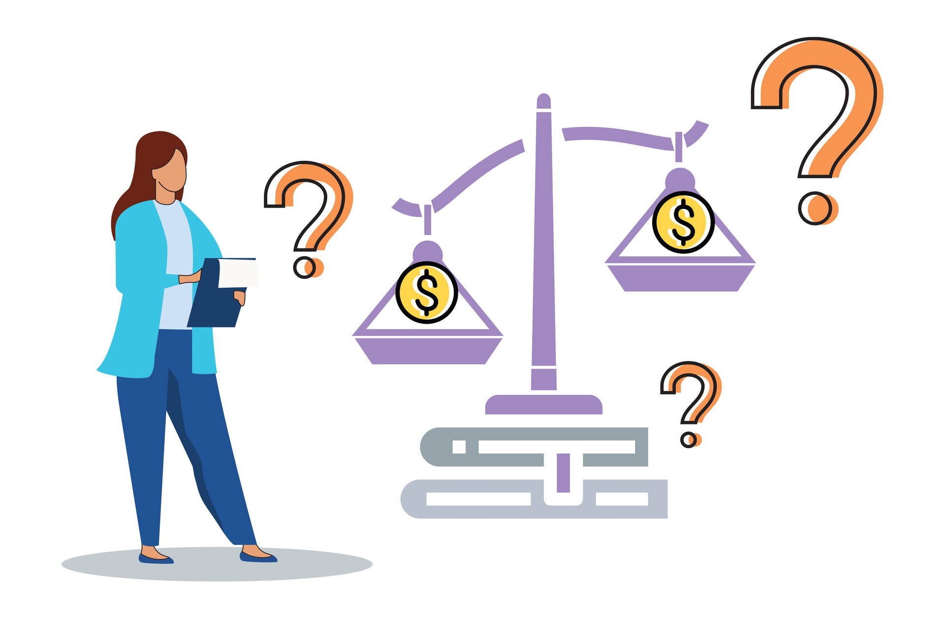 Trabajodel Actuario De Vector Estético Moderno. Fondo de pantalla