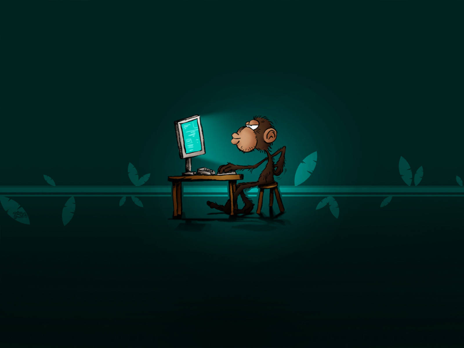 Affebeim Programmieren Wallpaper