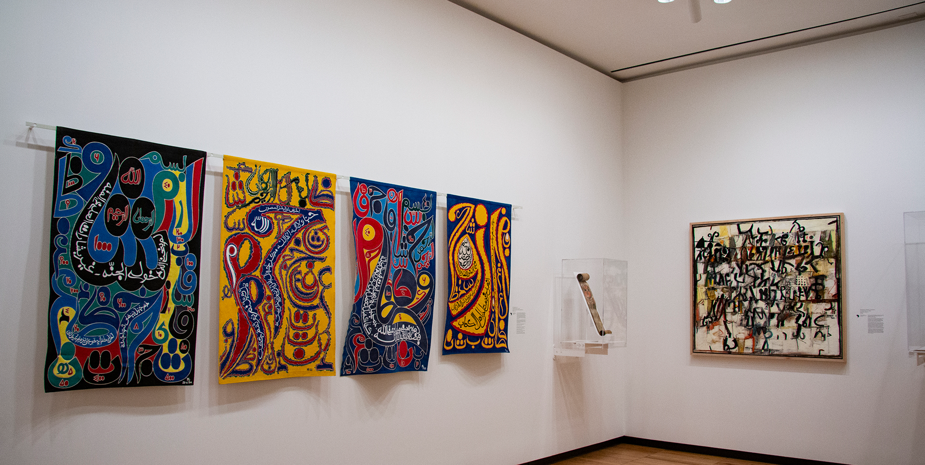 A bird's eye view of a bustling museum