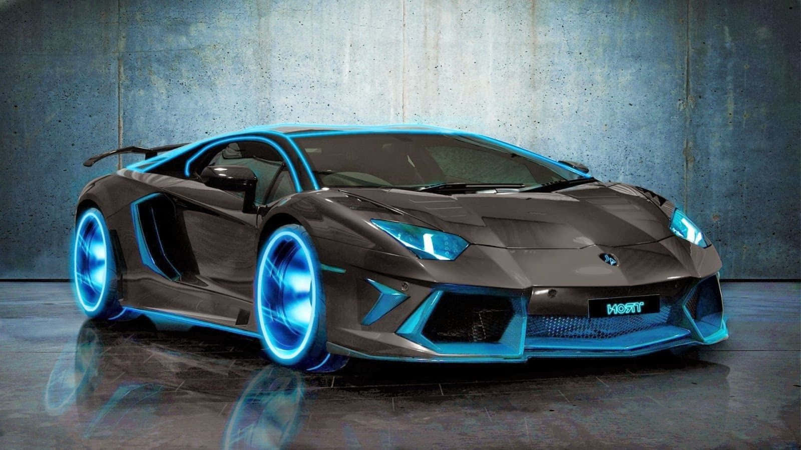 Neon Lamborghini 1600 X 900