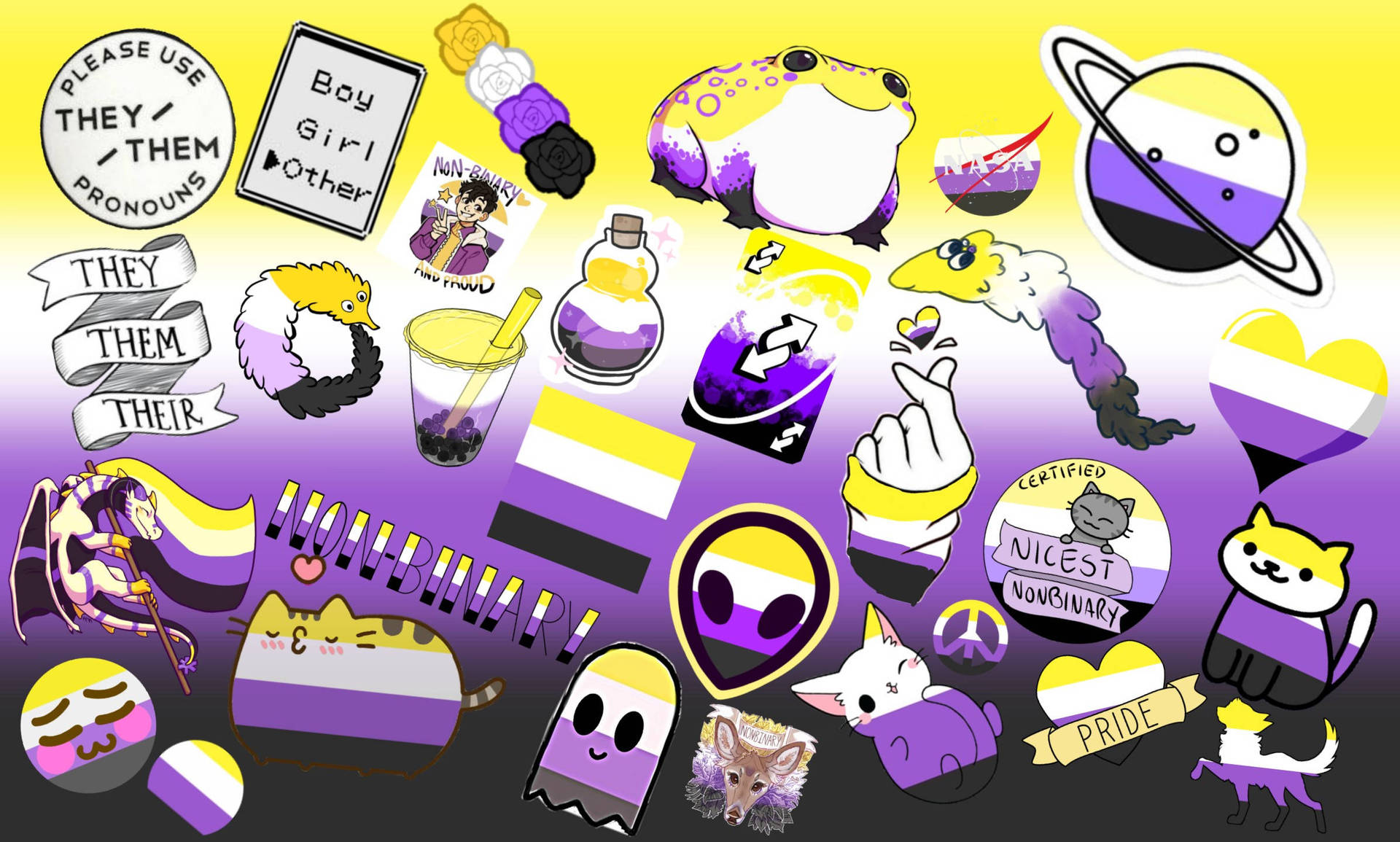 Embrace your unique identity and be proud of who you are. Wallpaper