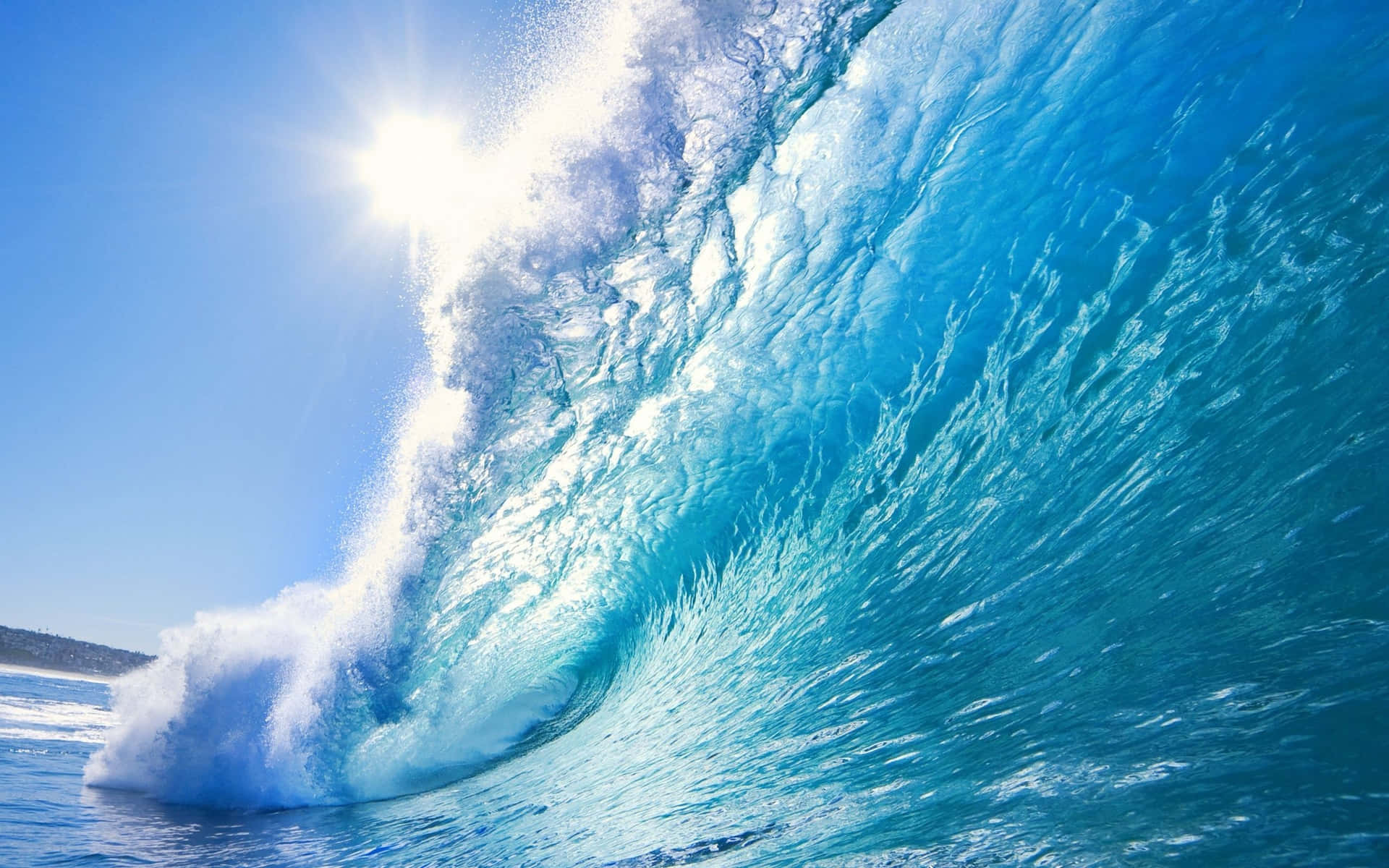 Big Ocean Wave HD Background