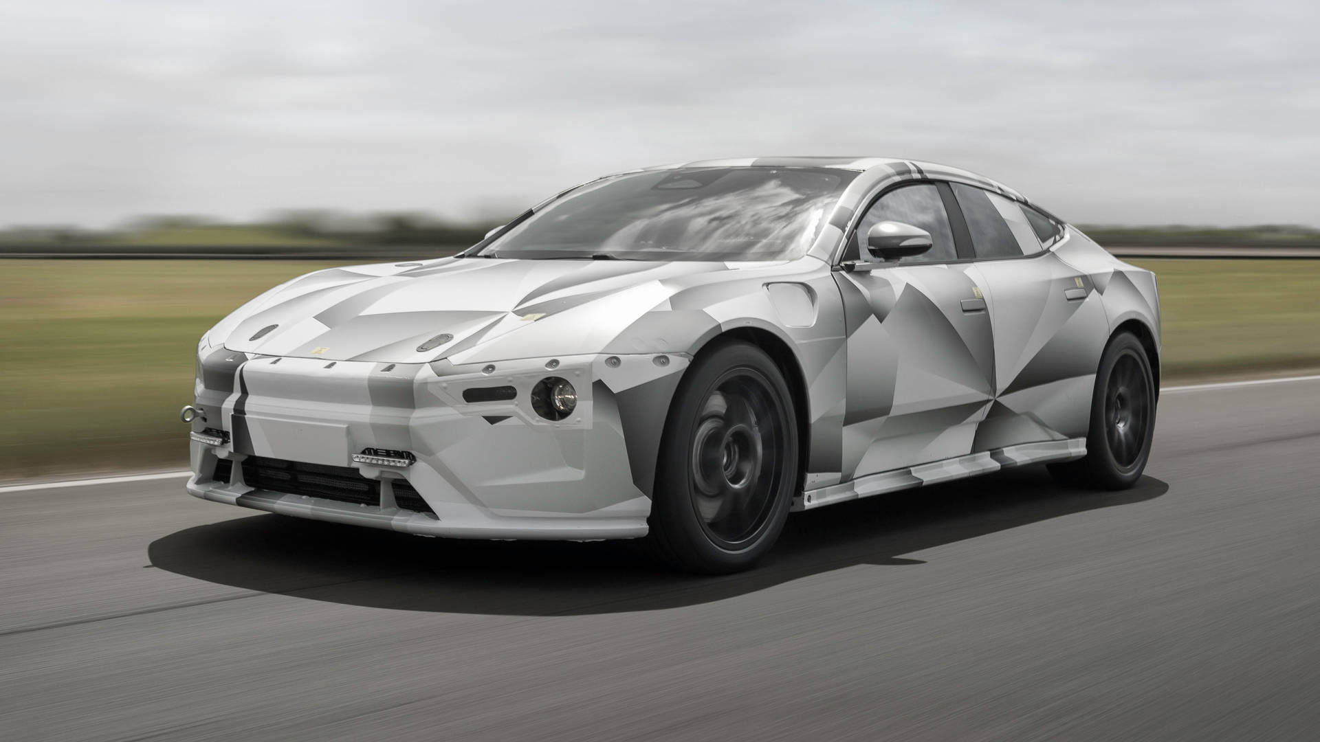 Designdo Protótipo Polestar 5. Papel de Parede