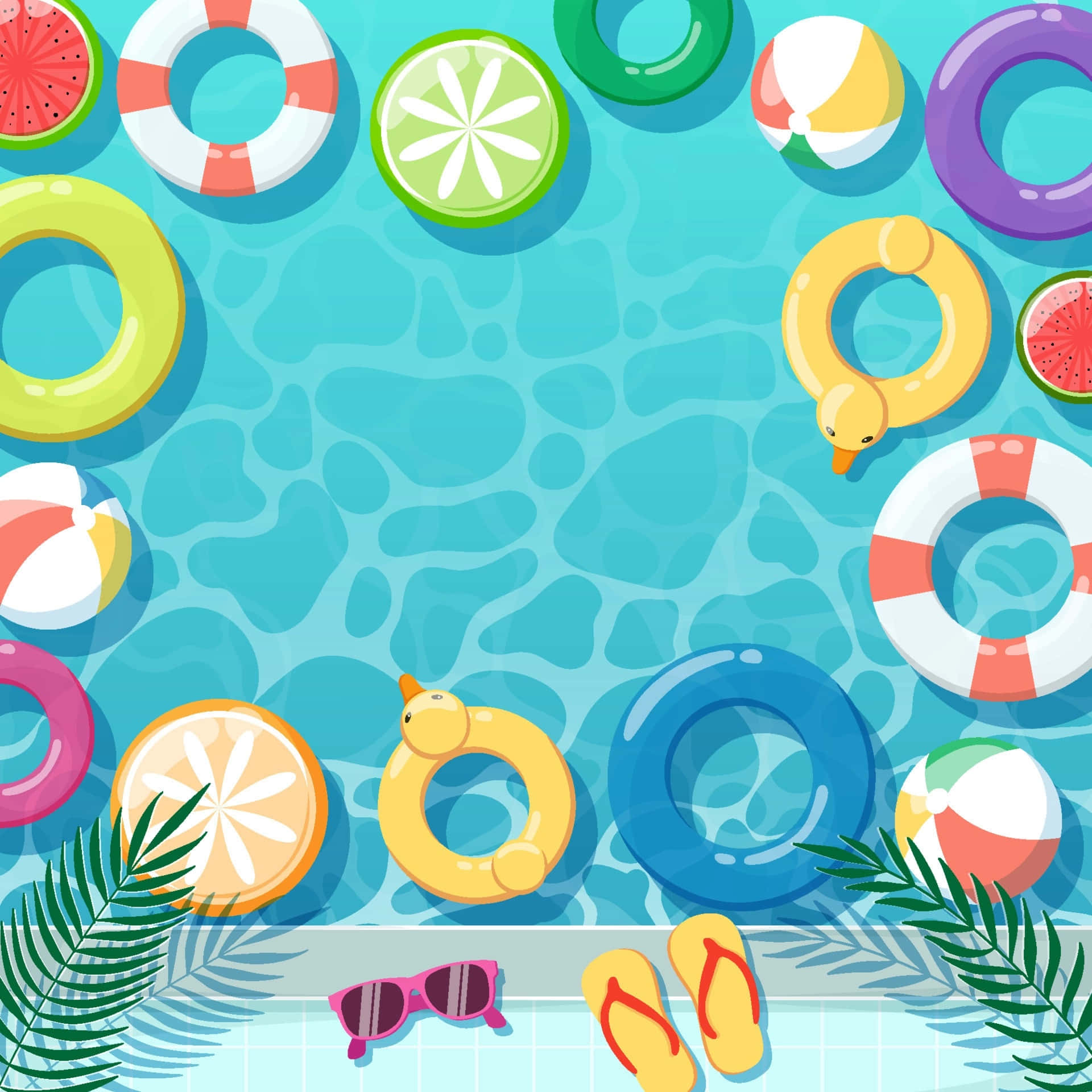 Float Variety Pool Party Background