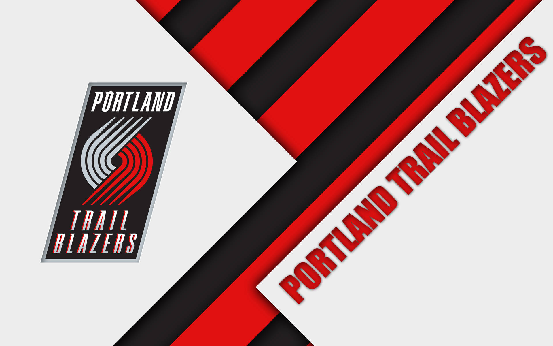 Diseñoabstracto De Los Portland Trail Blazers Fondo de pantalla