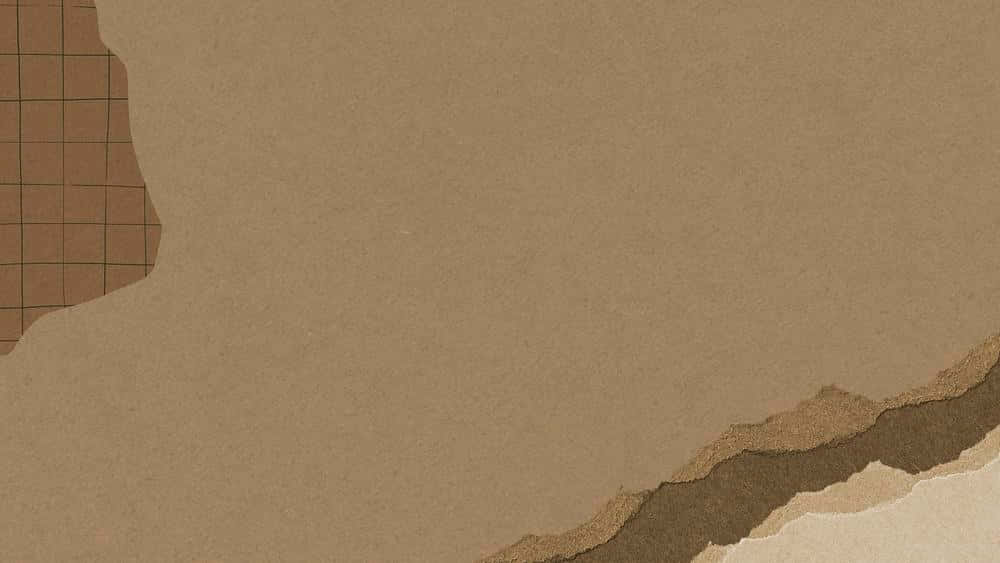 Torn Down Brown Paper Presentation Background