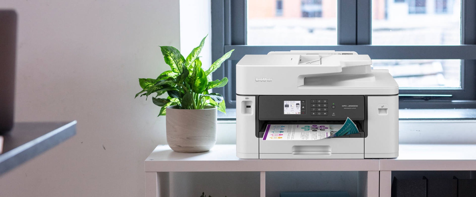 Tulostin Lähistöllä Huonekasvi Taustakuva