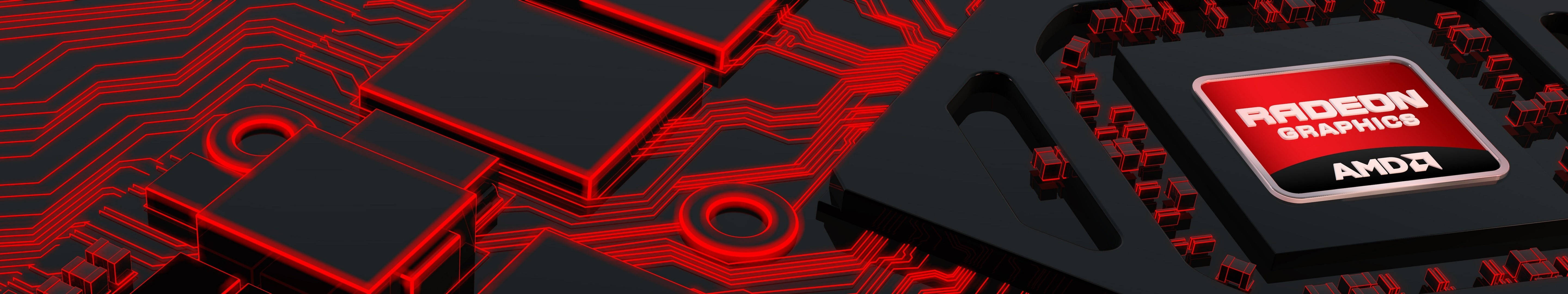 Red Data AMD 4K Wallpaper