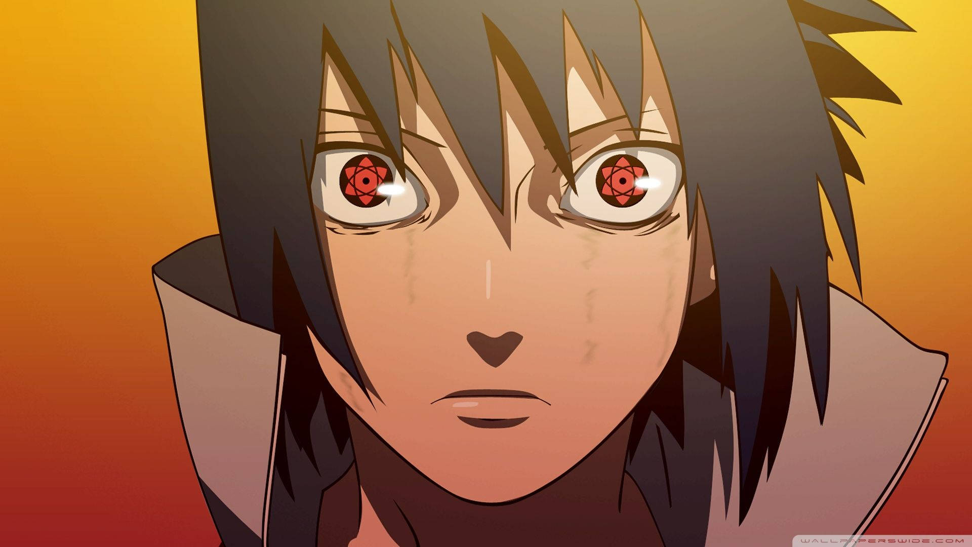 Diemacht Von Sasuke Uchihas Mangekyou Sharingan Entfesseln Wallpaper