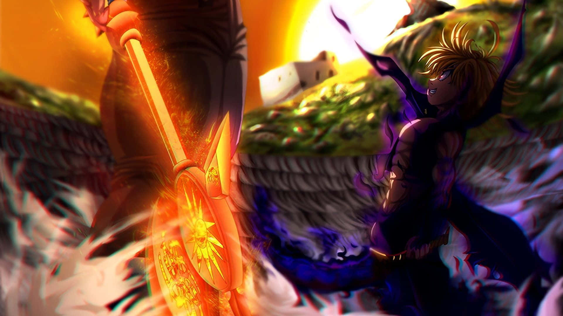 Mørk Meliodas Seven Deadly Sins 4k Bakgrunnsbildet