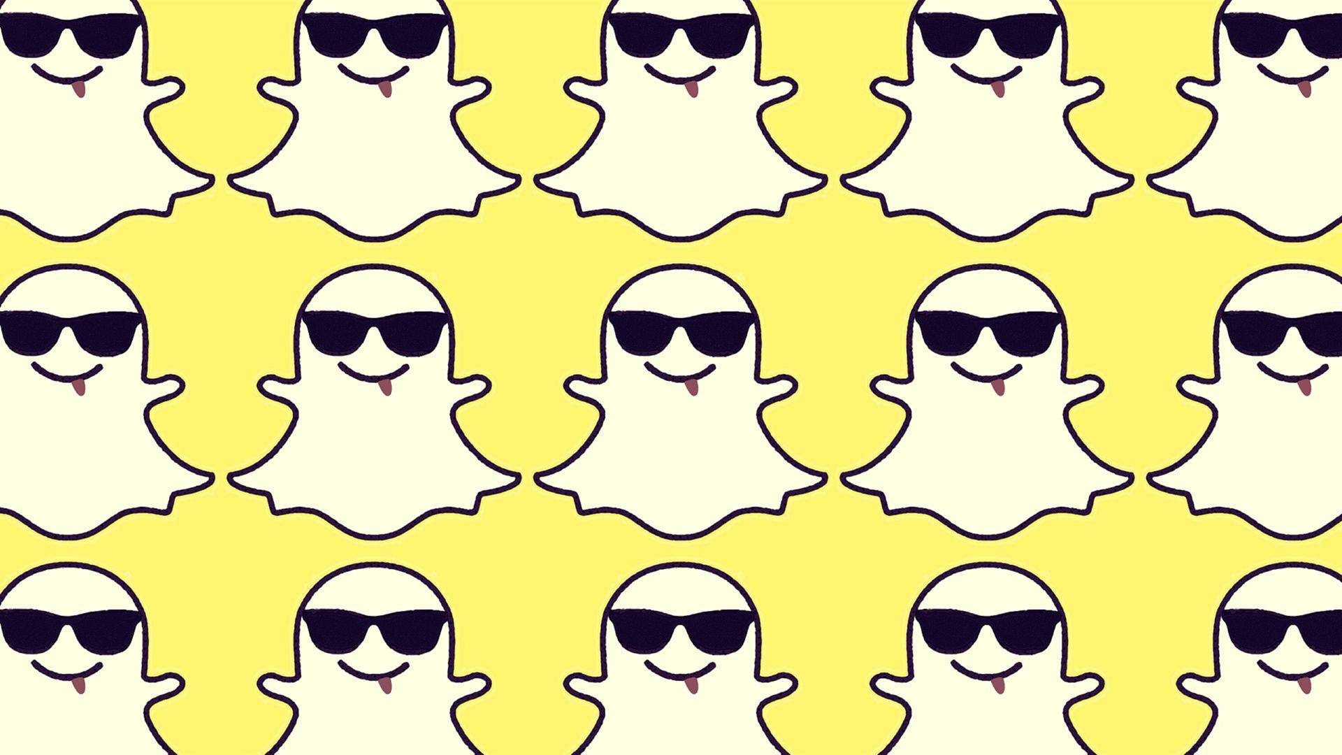 Snapchat Cool Ghost Pattern Tapet Wallpaper