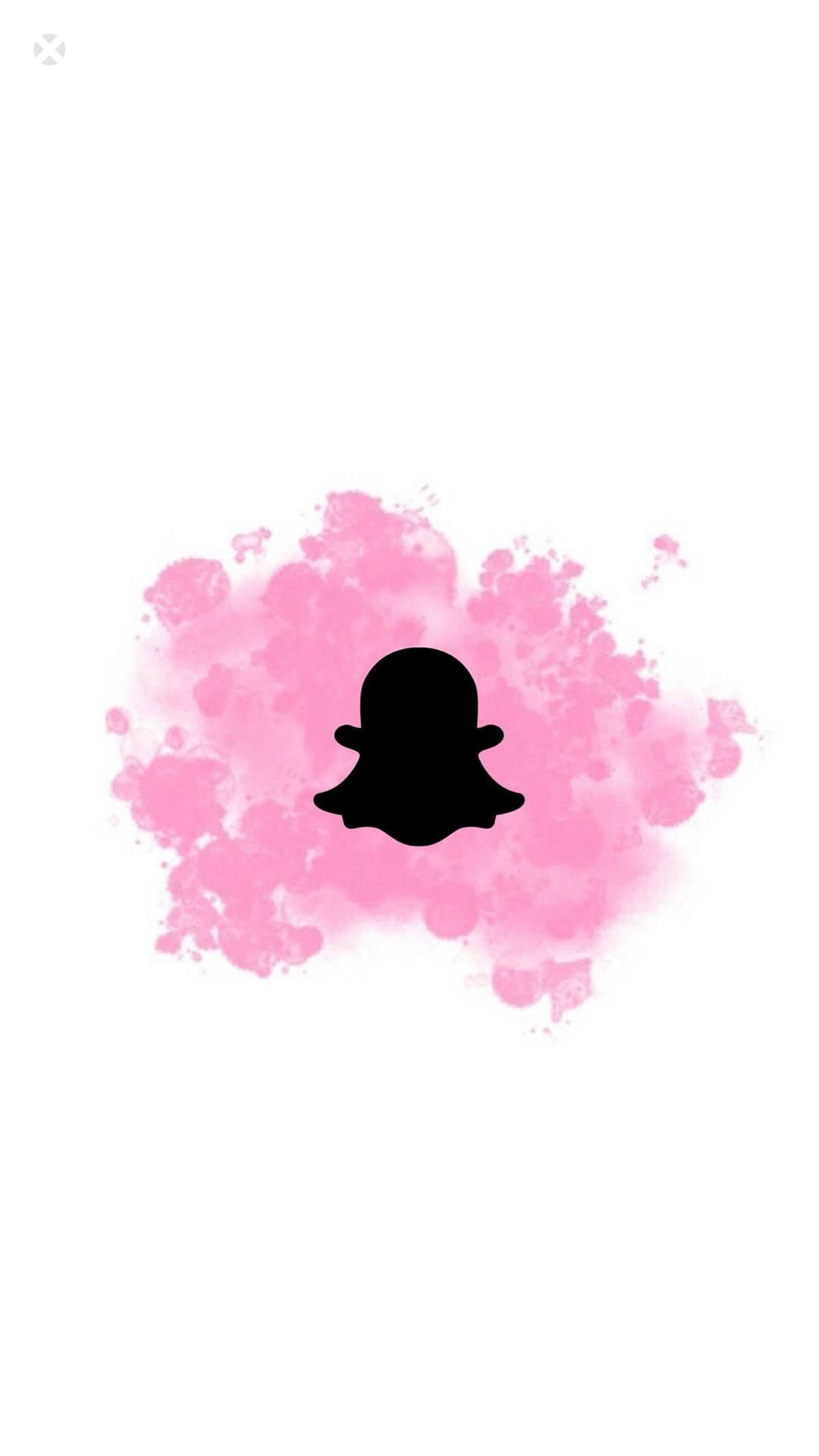 Snapchat Pink Akvarel Logo Wallpaper