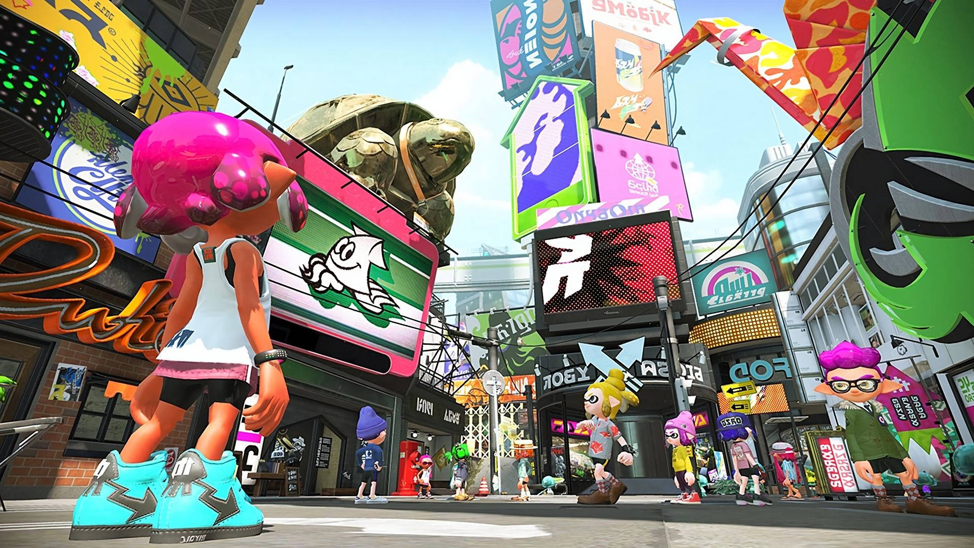 Splatoon 2 Piazza Coloropoli Sfondo