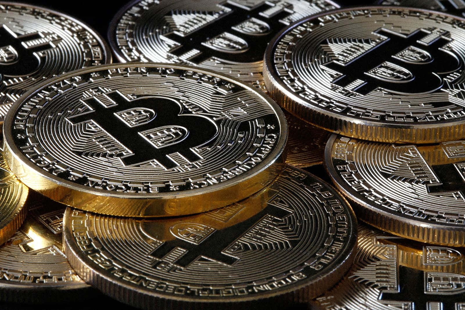 Monetecriptate Impilate Sfondo