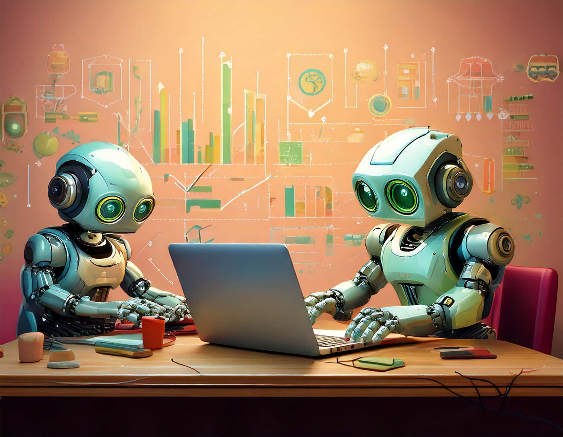 Tiny Robots Wallpaper