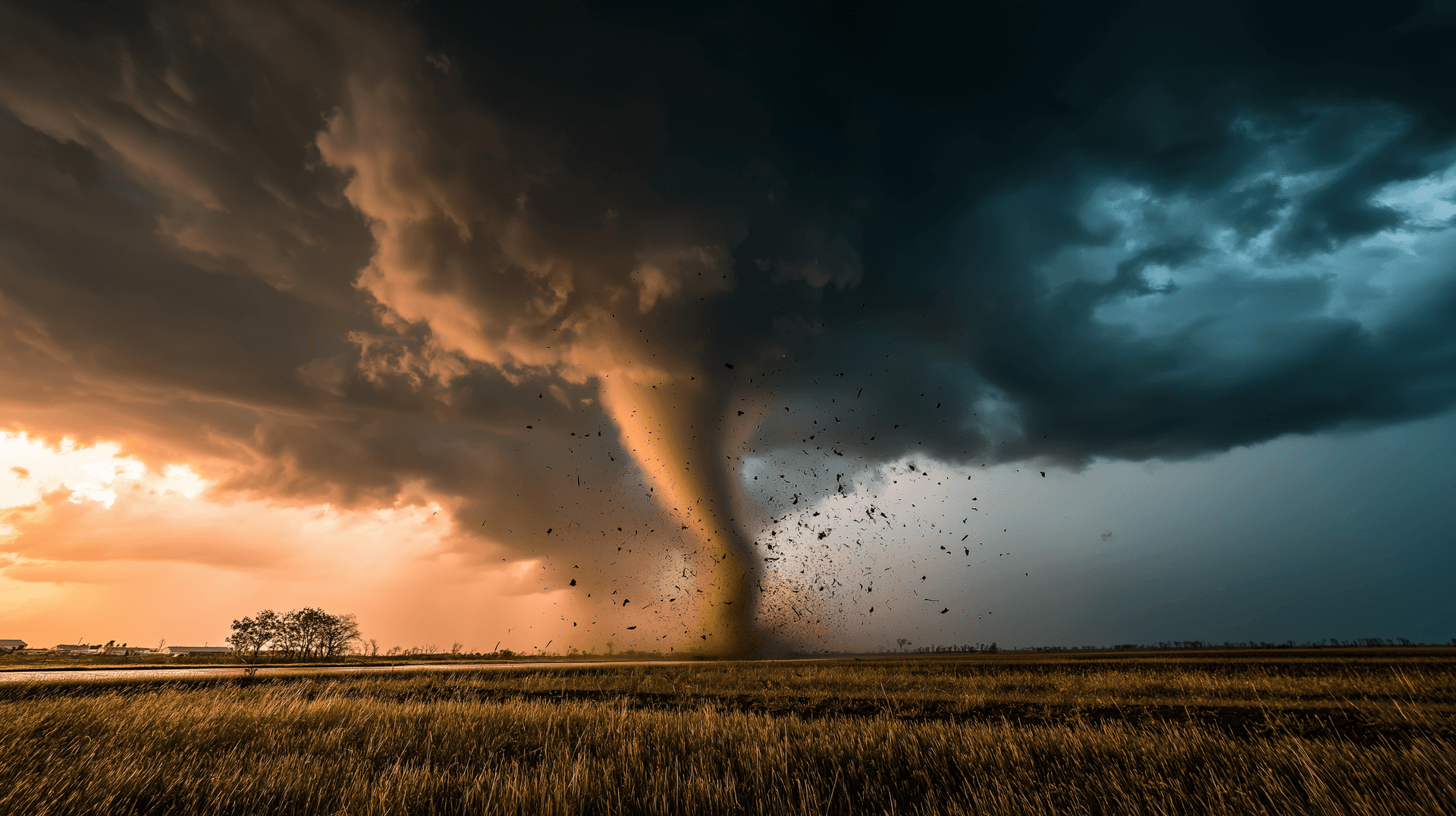 Tornado Forms In Plains Wallpaper