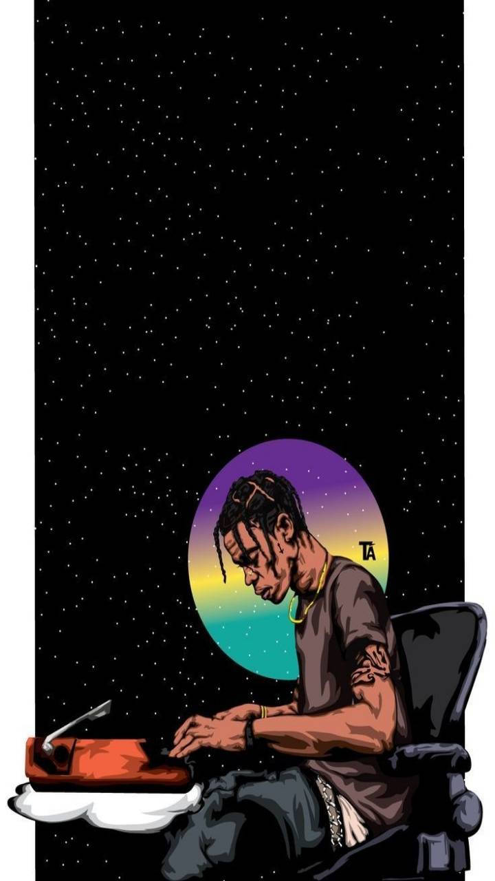 Einfan Betrachtet Das Travis Scott Astroworld Konzert In Dem Moment! Wallpaper