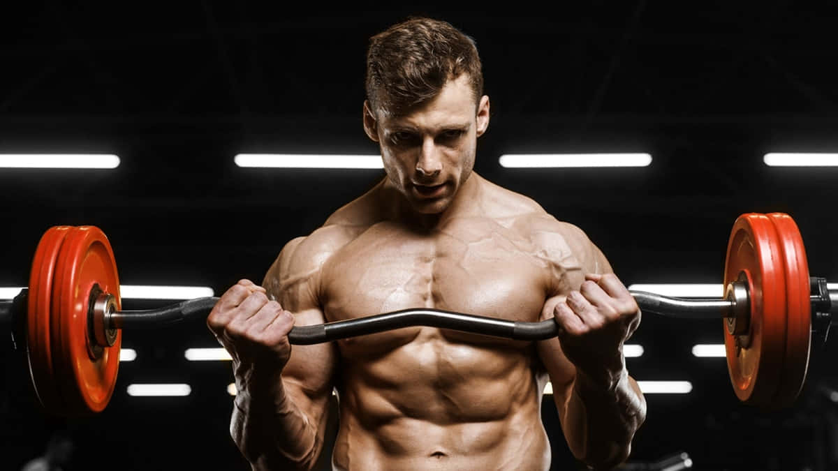 Unilateral Exercise While Carrying Heavy Barbells Wallpaper