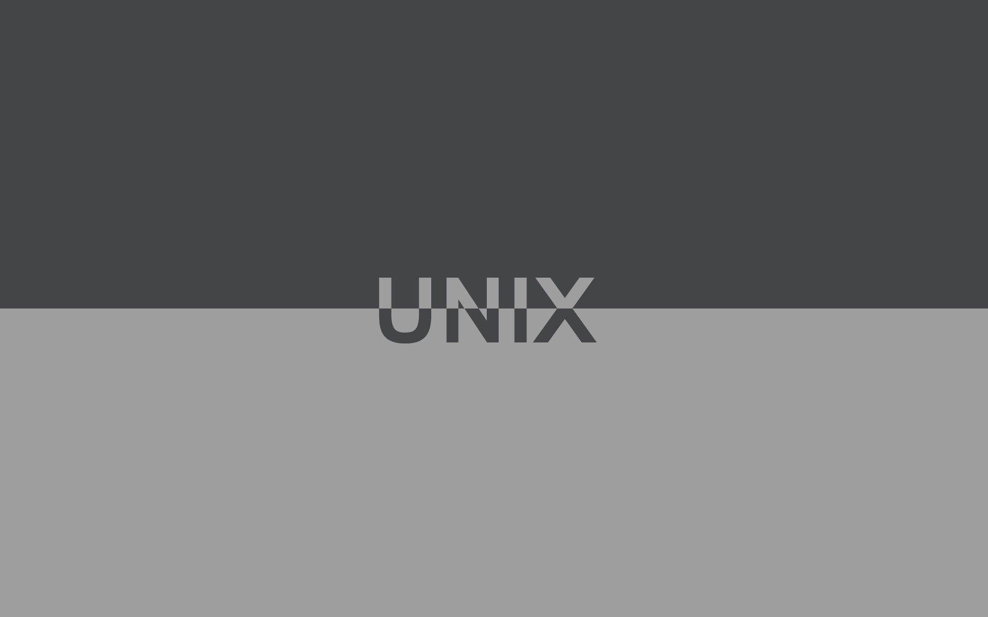 Unixgraustufen-stil Logo Wallpaper