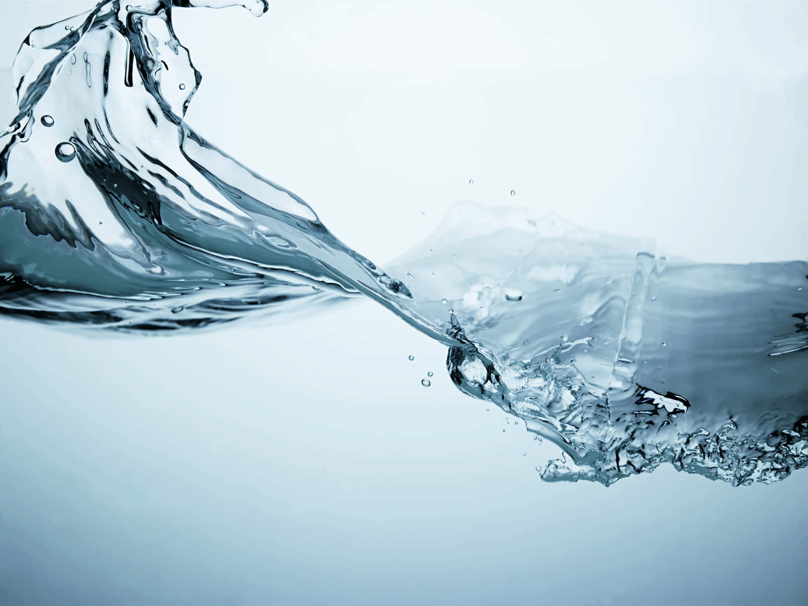 Realistic Transparent Water Splash Background