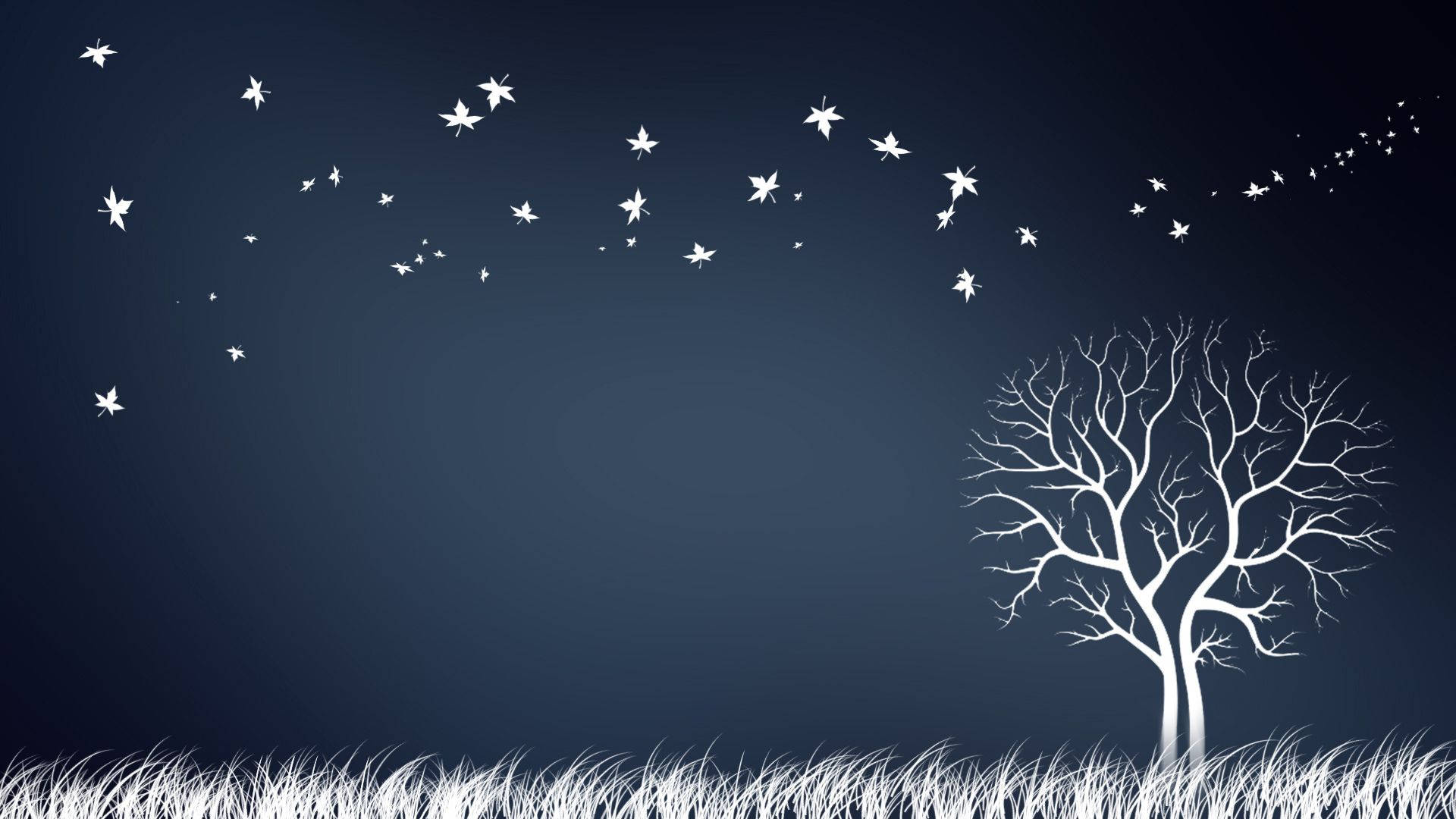 White Autumn Deviantart Sfondo