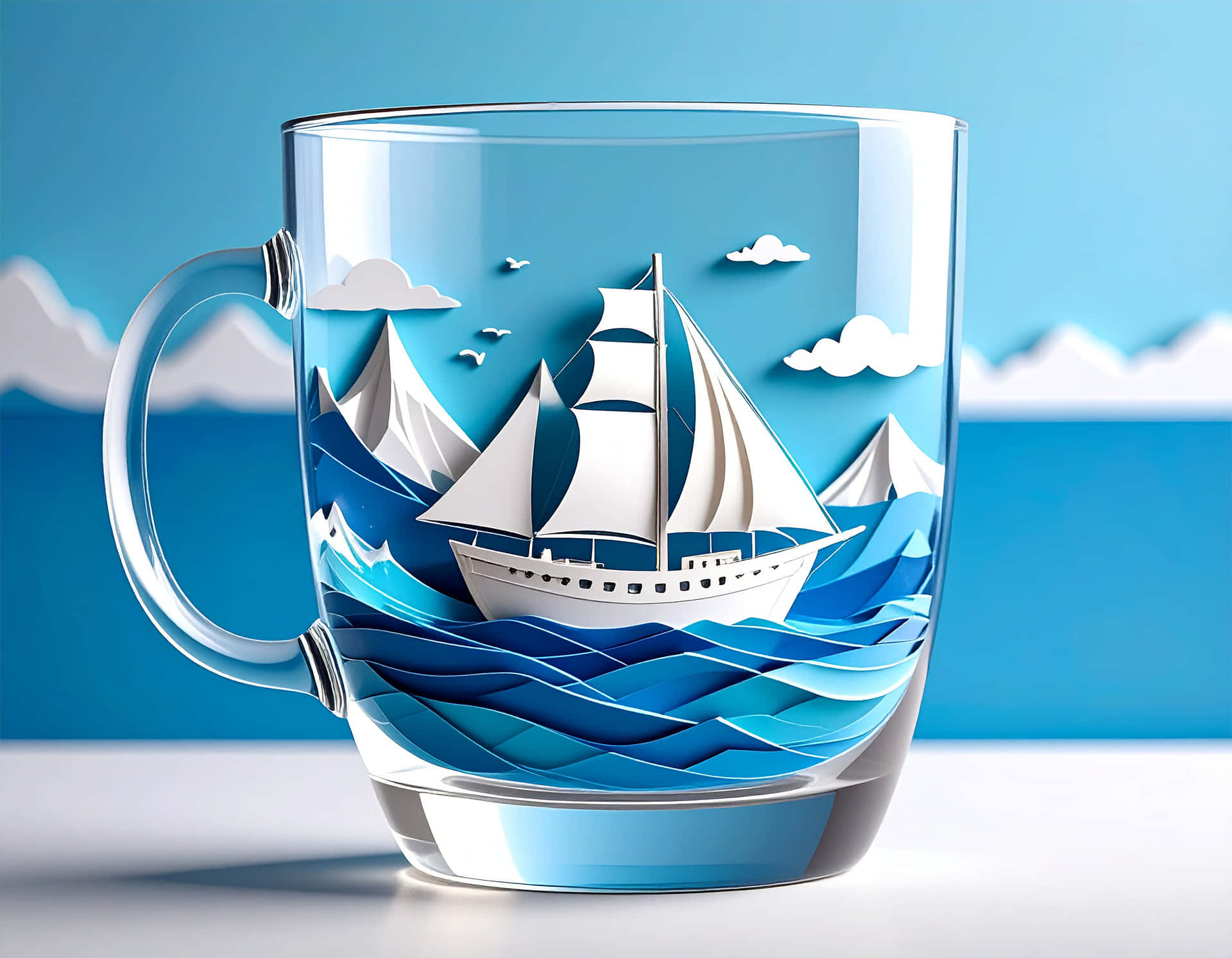 White Boat Wallpaper