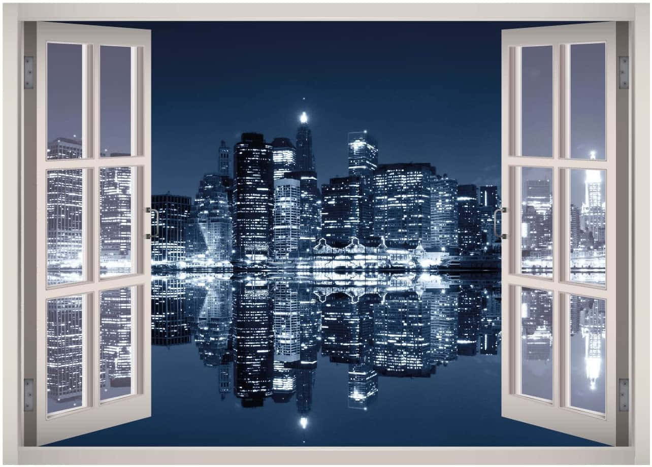 View from the window of a modern luxury apartment