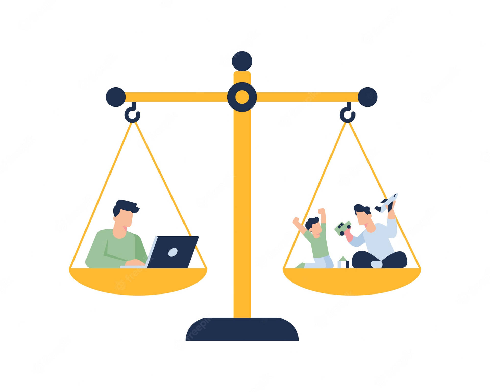 Striving for Work-Life Balance Wallpaper