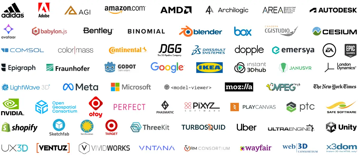 Publicly stated support for glTF