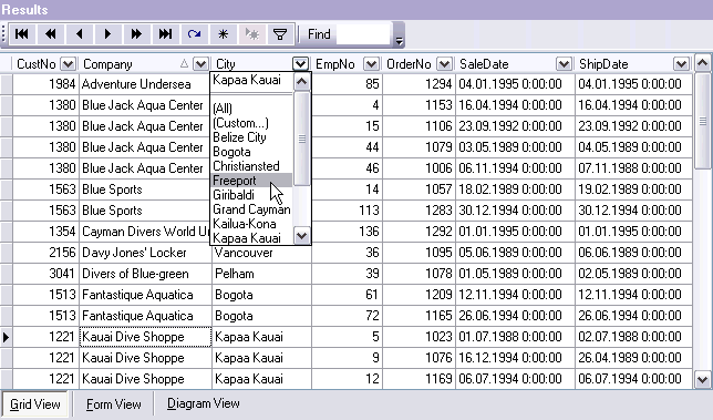 Фильтрование данных