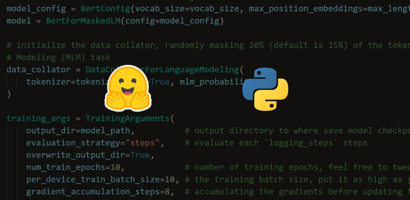 How to Train BERT from Scratch using Transformers in Python