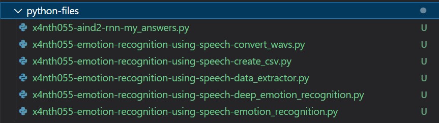 Downloaded files from a GitHub repository